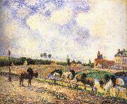 Camille Pissarro, Pang plans Schwarz bridge